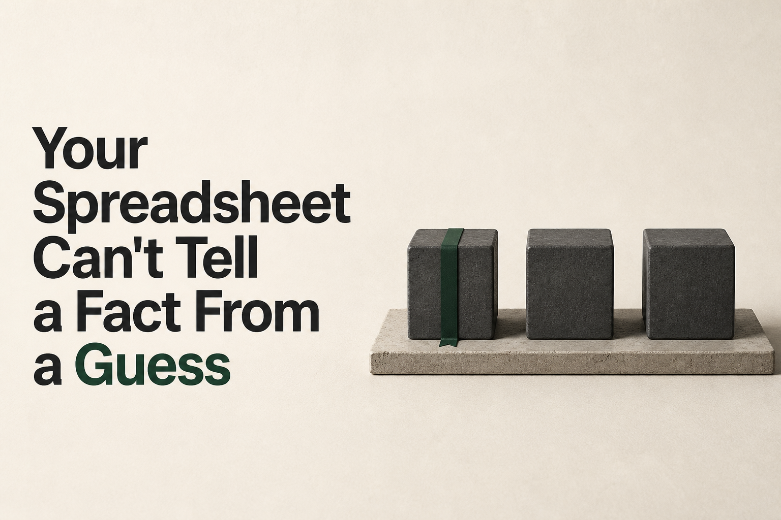 Your Spreadsheet Can't Tell a Fact From a Guess
